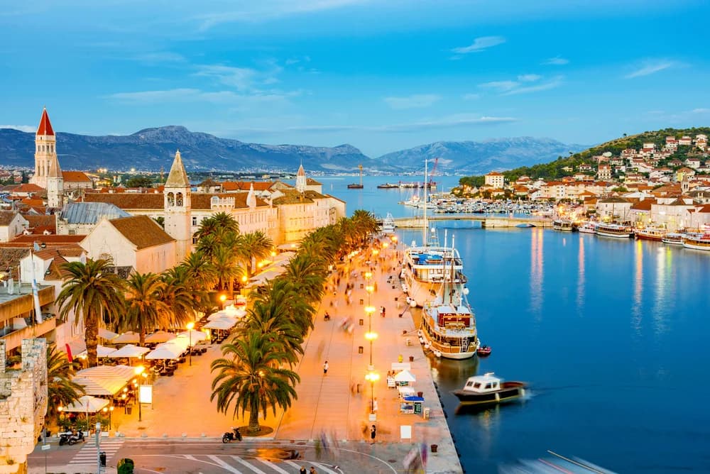 The UNESCO old town of Trogir seen from the water — Blue Lagoon & Trogir — Private